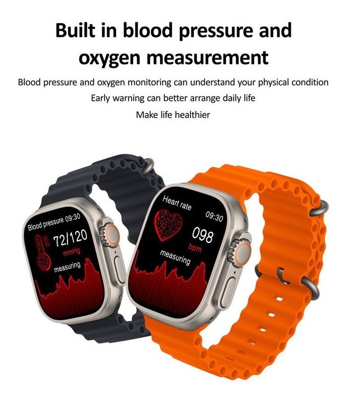 Relógio Inteligente Hk8 Pro+49 Mm Nfc Ip68 À Prova D'água - Imagem 6