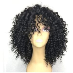 Peruca De Cabelo Humano Encaracolado De 35 Cm, Cabelo Brasil