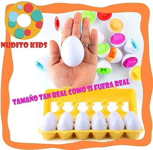 Ovos Montessori De Brinquedo Infantil Se Encaixam Em Formas - Imagem 4