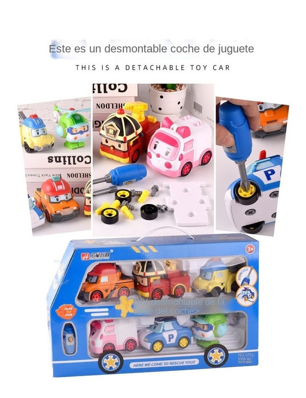 Conjunto De Carro De Brinquedo Robocars Poli Conjunto De 6 P - Imagem 10