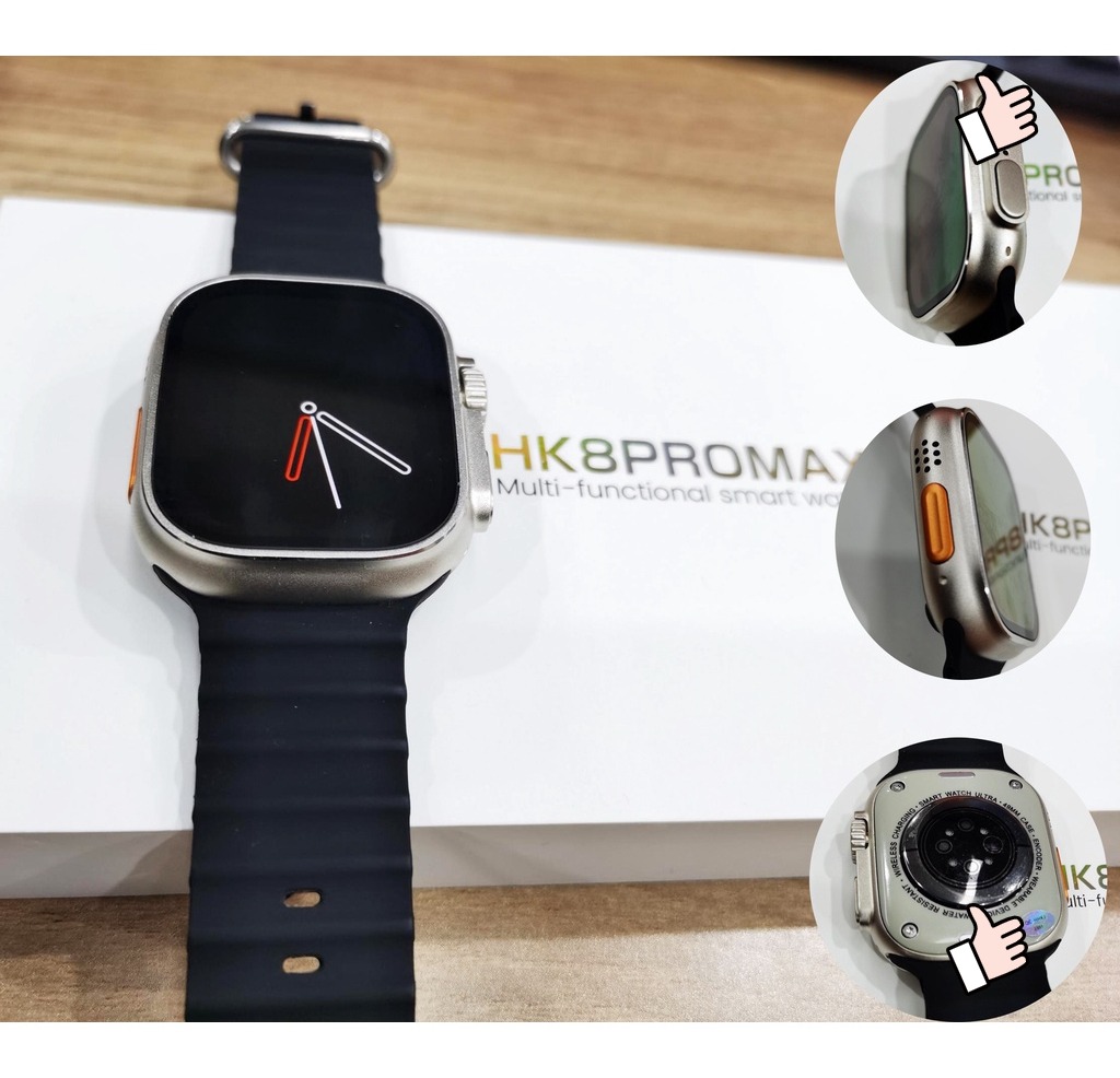 Relógio Hk8 Pro Max Ultra Inteligente Com Tela Amoled Nfc Sé - Imagem 4