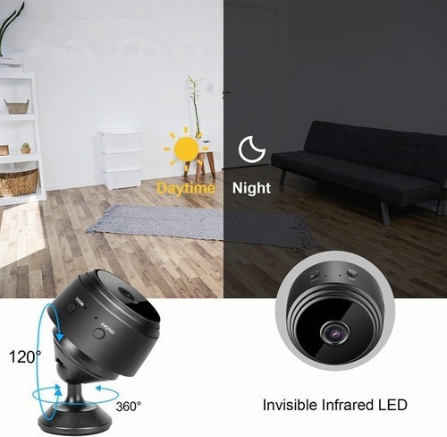 2x Câmera Espiã Miniatura Hd Wifi 1080p Com Visão Noturna - Imagem 8