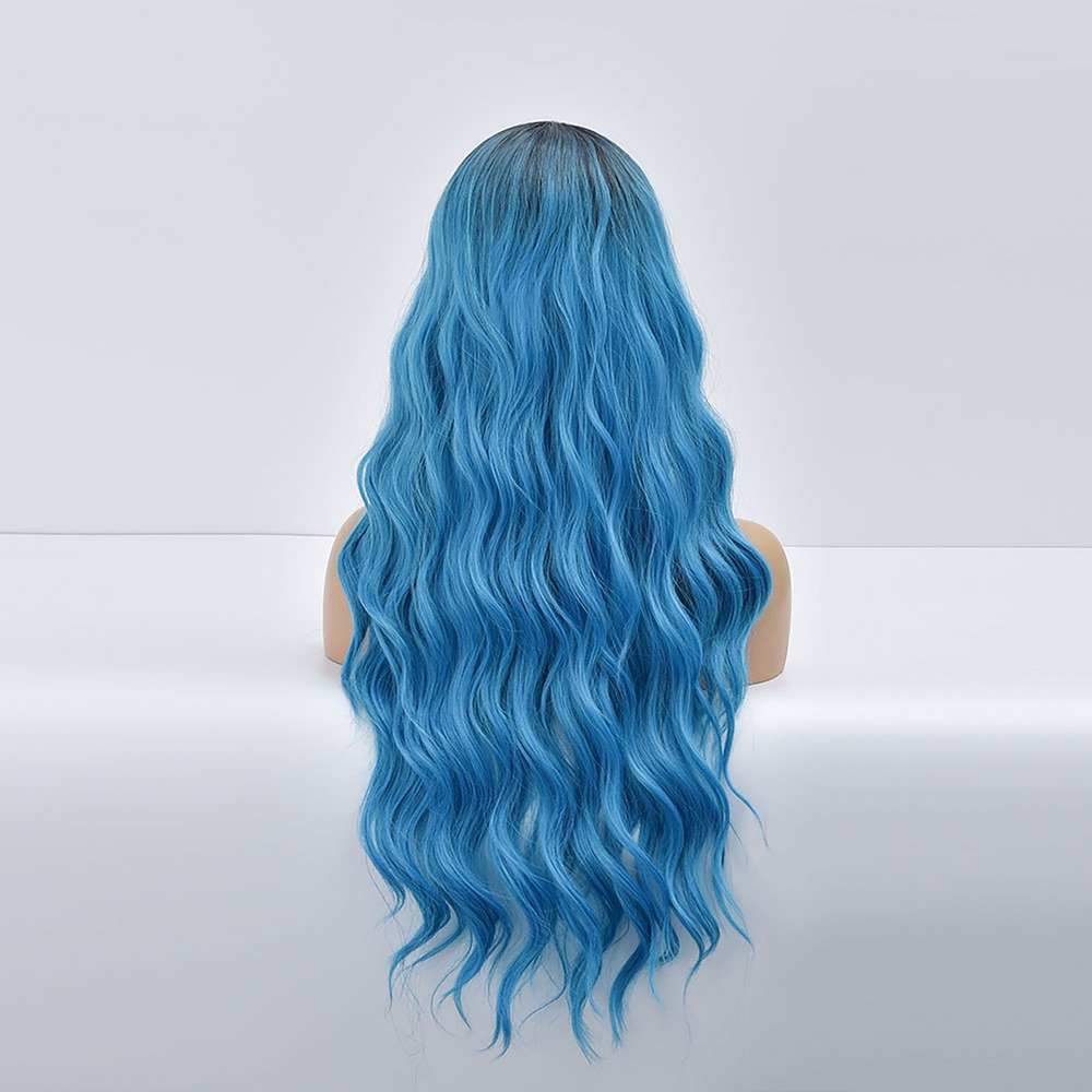 Peruca De Seda De Alta Temperatura De Cabelo Encaracolado Lo - Imagem 8