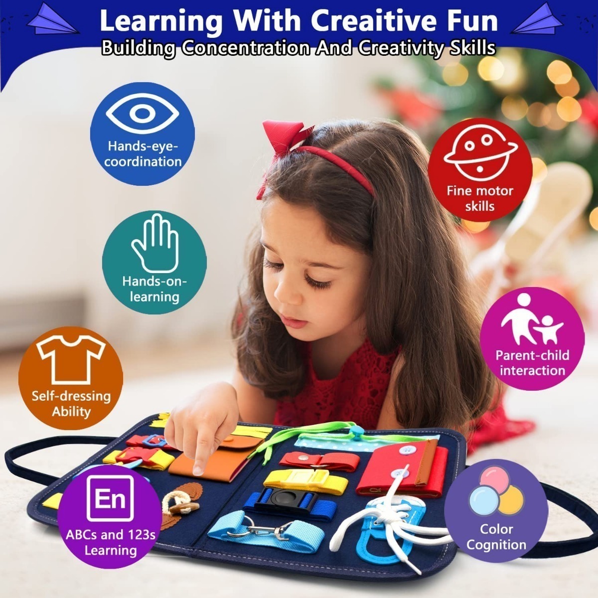 Montessori Mochila De Aprendizagem Com Fivelas - Imagem 6
