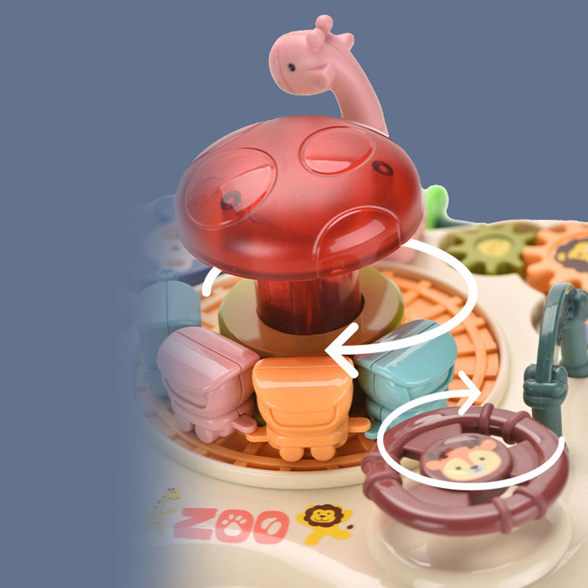 Brinquedo Educativo Para Bebe Com Som Mesa De Brinquedos - Imagem 6