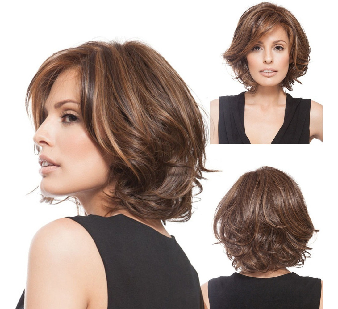 Peruca Cheia Peruca Curta Peruca Curta Curly Styling Legal P - Imagem 2
