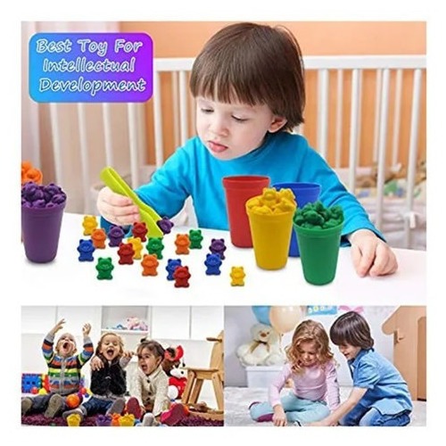 Jogo De Correspondência Montessori Com Copos Empilhados - Imagem 6