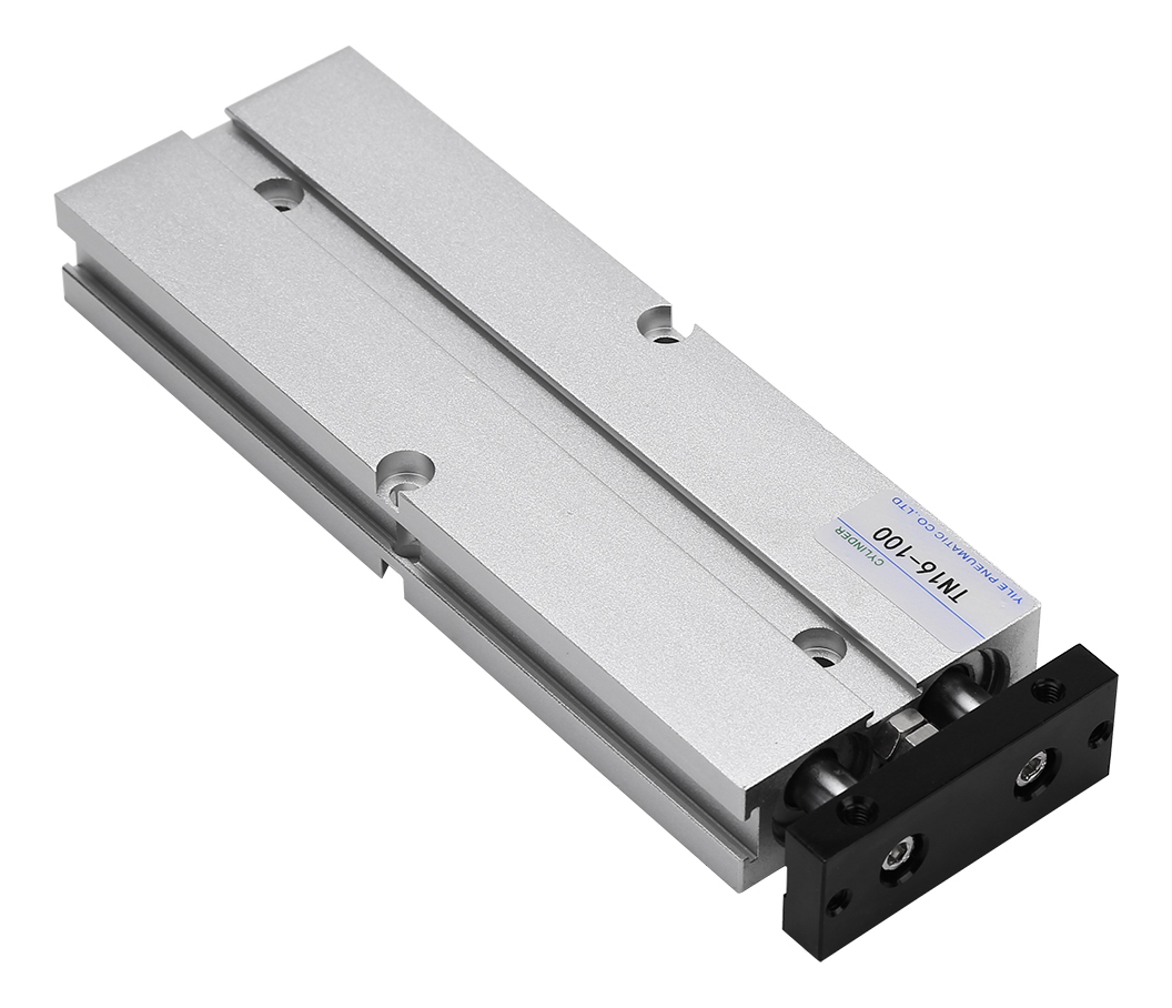 Cilindro De Ar 1pc 16mm Furo Duplo Haste Dupla Ação Alumínio - Imagem 3