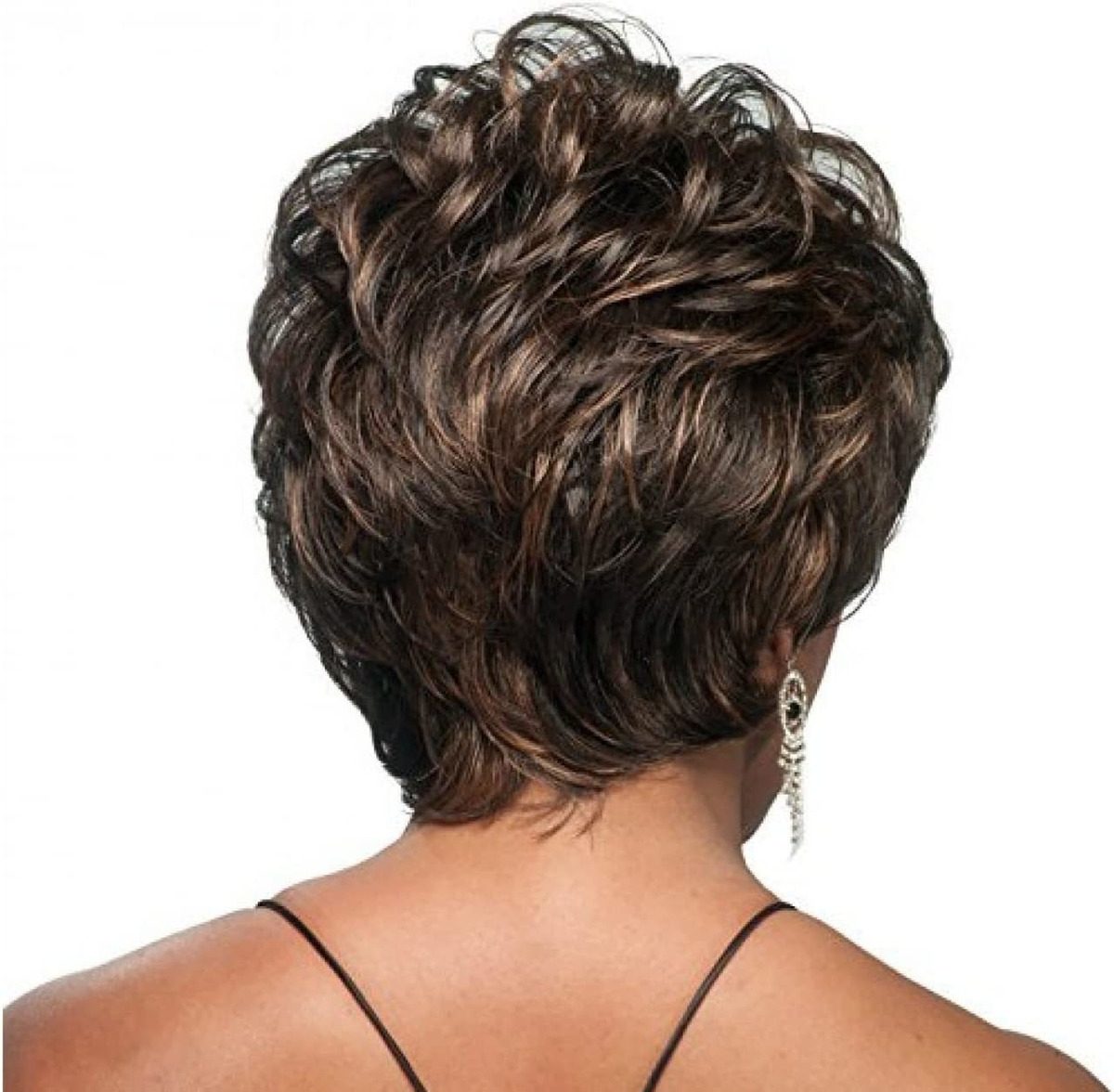 Com Franja De Cabelo Sintética, Moda Sintética, Perucas De C - Imagem 3