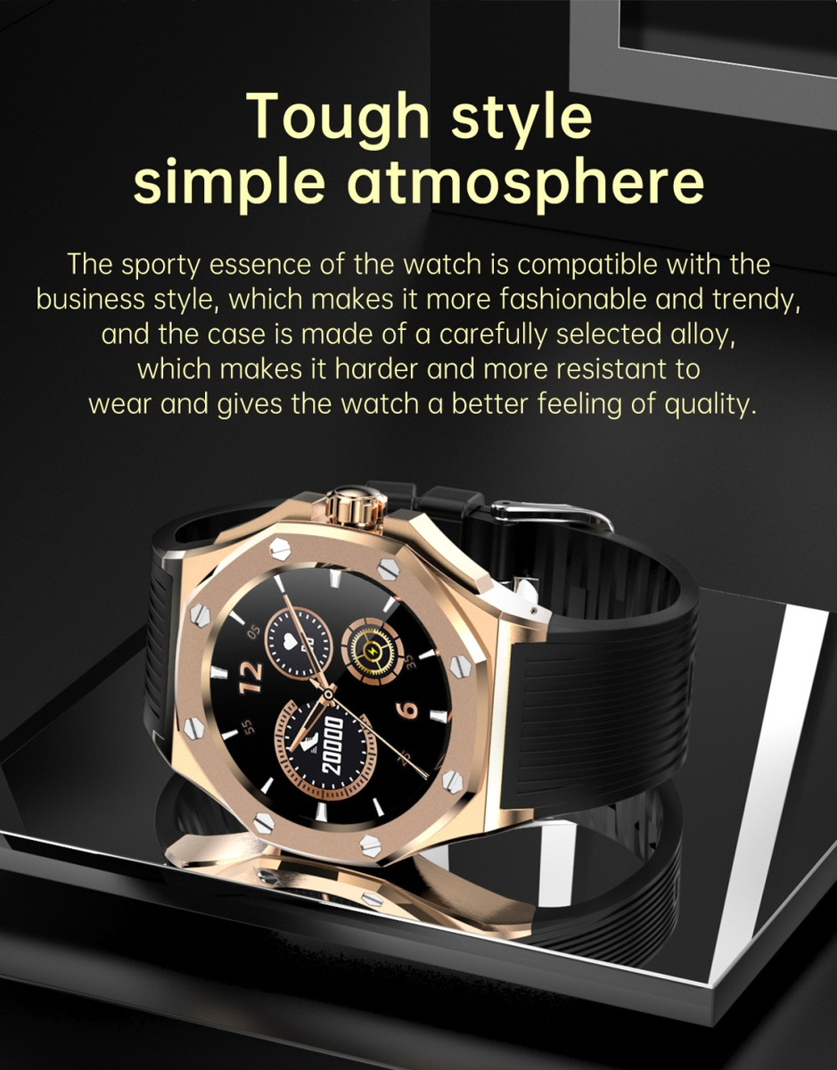 Smartwatch Relógio Kumi Gw20 Caixa Metal Ipx7 À Prova D'água - Imagem 9