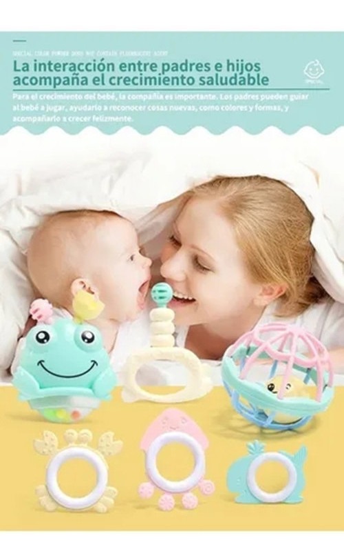 Conjunto De Brinquedos Educativos De Borracha Macia Baby Rat - Imagem 7