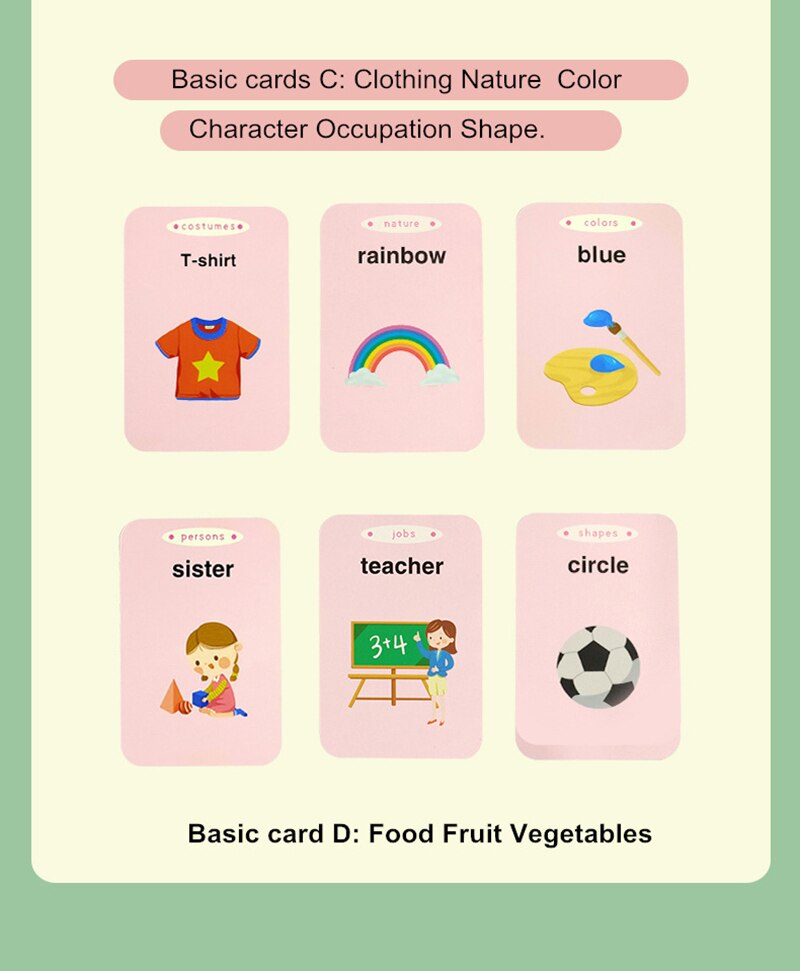 Máquina De Aprendizagem De Cartões De Inglês Para Crianças T - Imagem 5