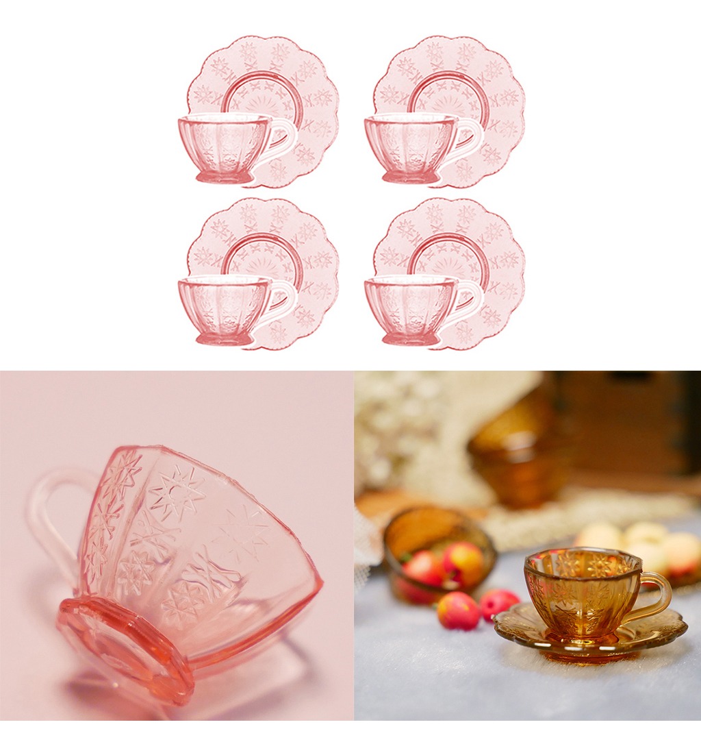 8 Unidades 1:12 Dollhouse Miniatures Tea Chá Set Copos De Ág - Imagem 26