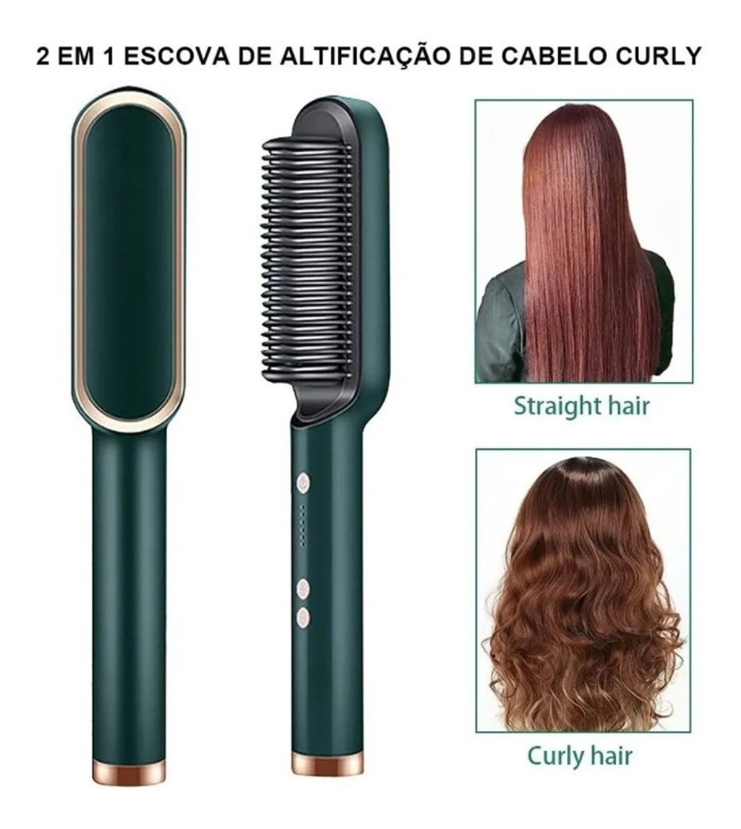 Escova De Cabelo Estilo Pente De Cauda Reta Cabelo Molhado E