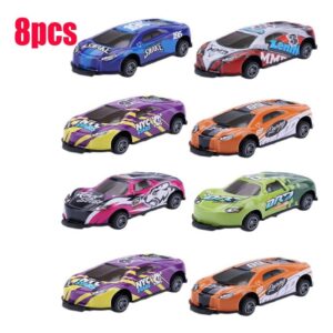 8pcs Brinquedo De Carro De Acrobacia Infantil Puxar Para Trá