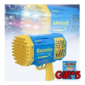 Brinquedo Infantil Com Pistola De Bolhas De 69 Furos+líquido