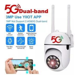 5g Read1080p Câmera Externa Wifi Ip Ptz Infravermelho 360º