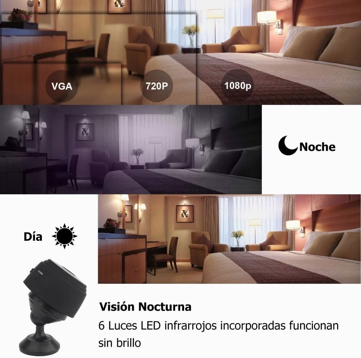 Mini Câmeras De Segurança Wifi 1080p Hd Sem Fio - Imagem 3