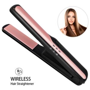 Alisador De Cabelo Sem Fio 2in1 E Curler Usb Rechargea [u]