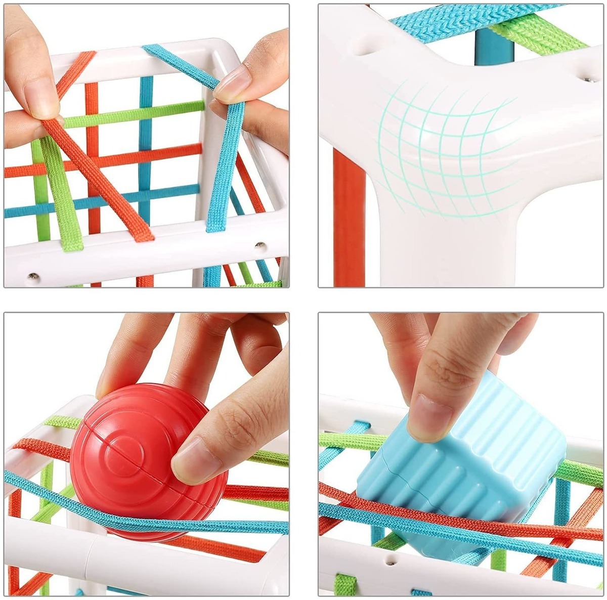 Cubo Sensorial De Habilidades Motoras Montessori Toy Brinque - Imagem 9
