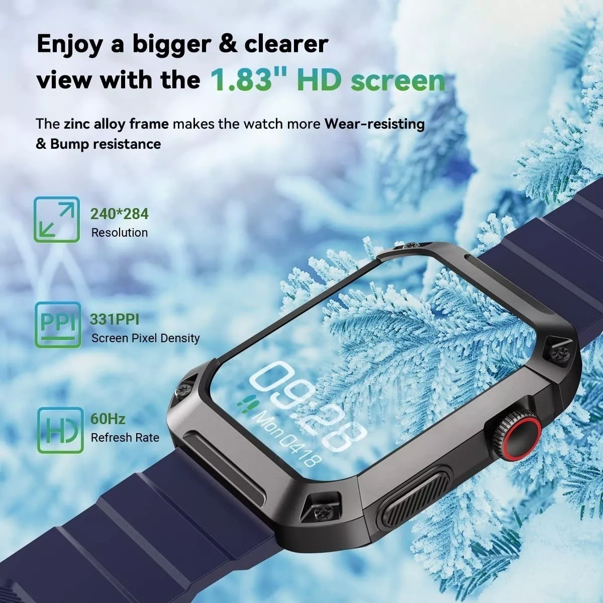 Smartwatch Militar Masculino (atender/ligar) - Imagem 16