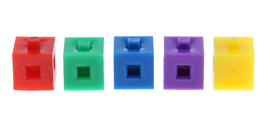 100x 1 Cm Blocos Kit De Construção Empilhamento Cubo Puzzl - Imagem 4