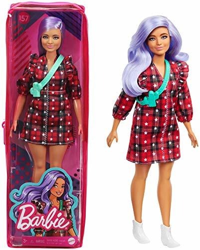 Boneca Barbie Fashionistas 157 Cabelo Curvilíneo Lavanda - Imagem 9