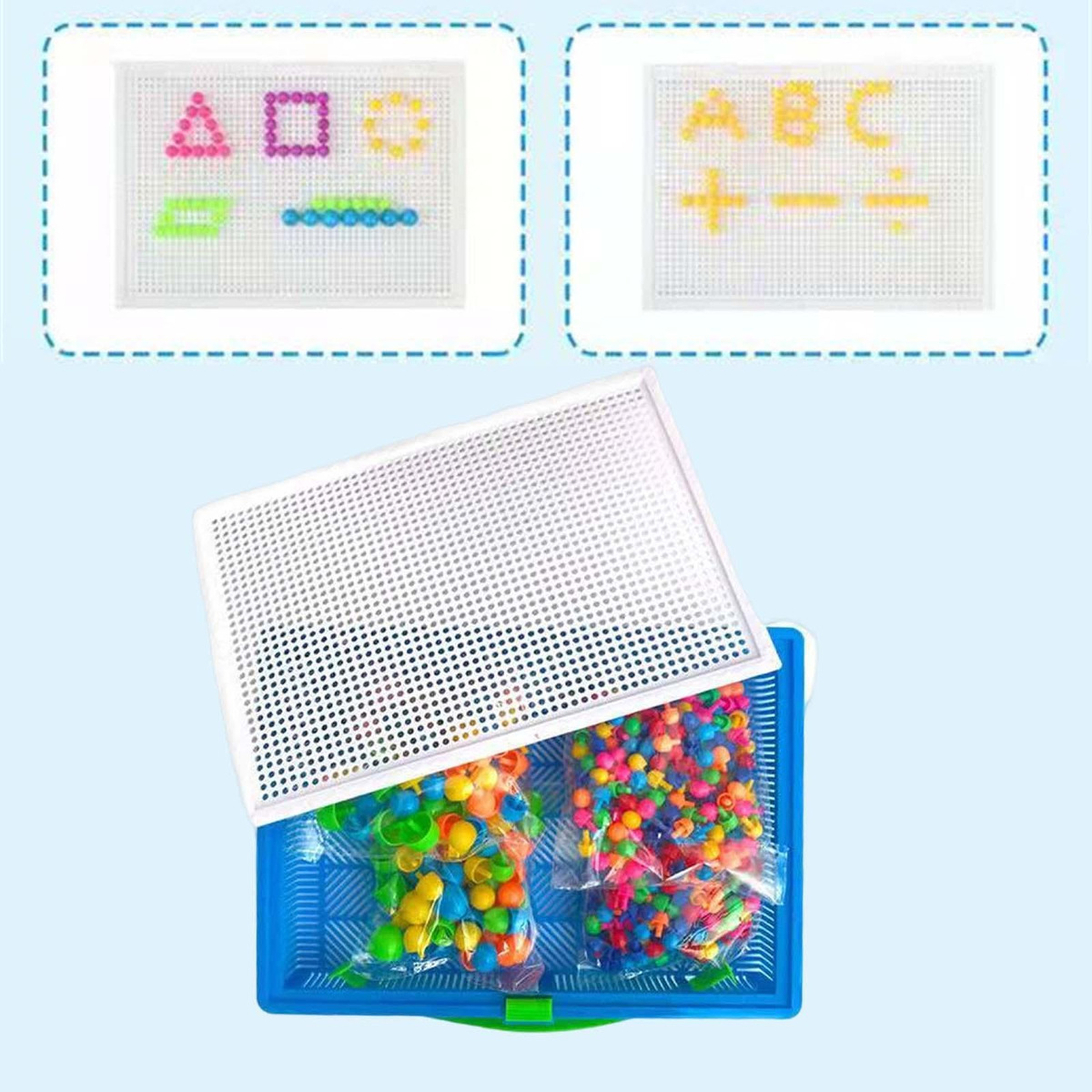 Brinquedos De Cogumelos Peg Brinquedos De 296 Unidades De De - Imagem 6