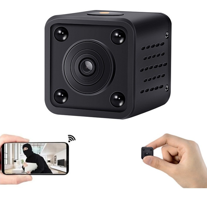 Mini Câmera Espiã Wifi Monitor Remoto Sem Fio Home Security