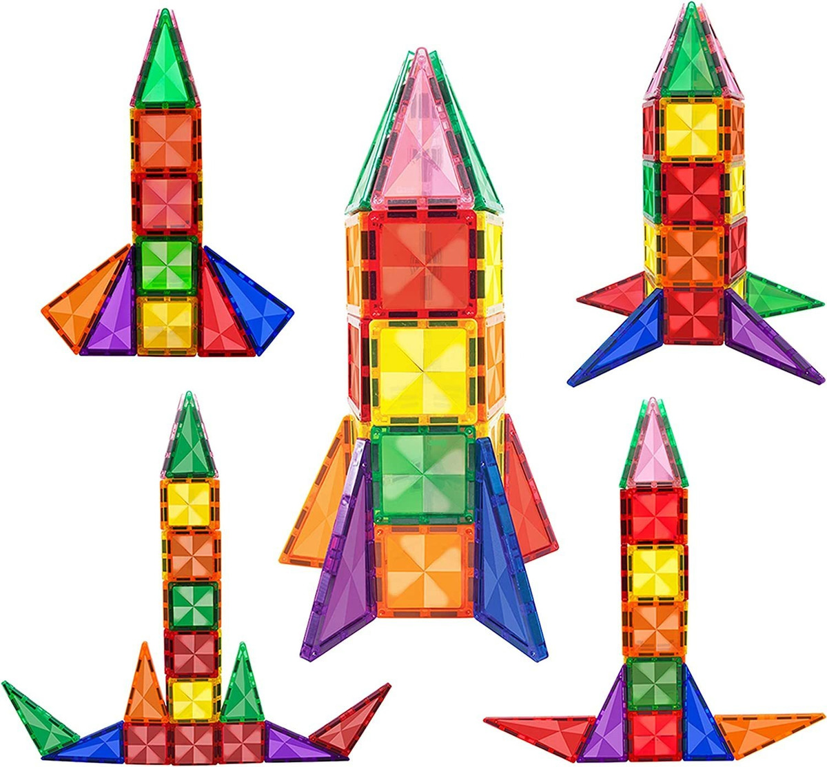 Picassotiles 30 Peças Magnéticos Blocos De Construção Mini D