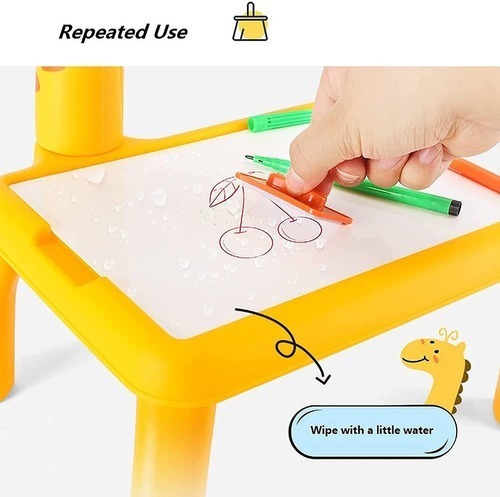 Mesa De Projetor Infantil Inteligente Com Luz E Música Apare - Imagem 6
