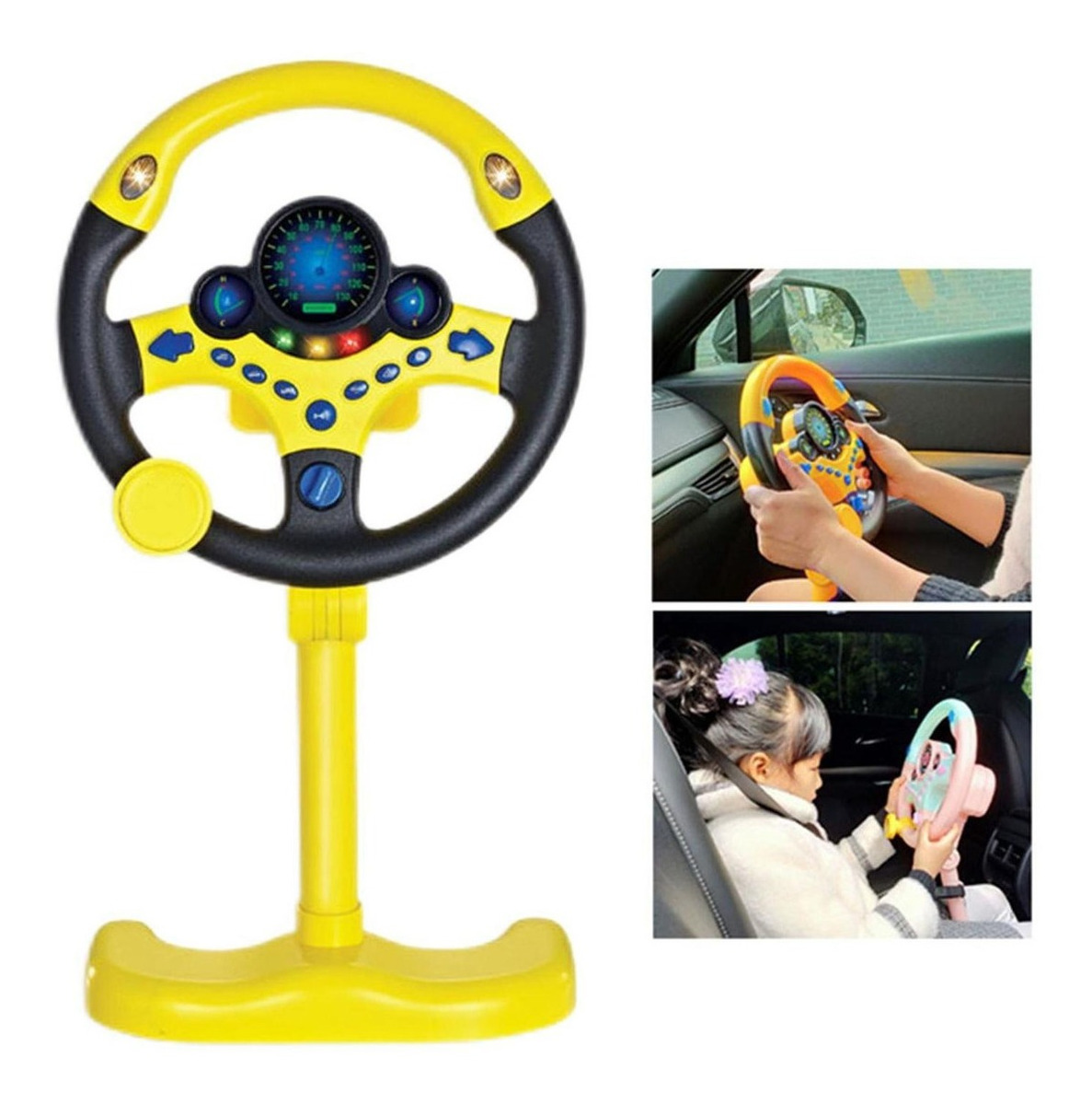 Volante Simulado Para Controle De Direção Infantil Com - Imagem 5