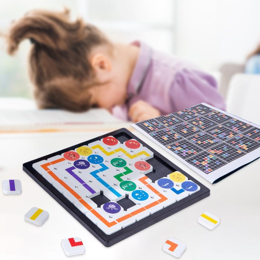 Jogo De Correspondência De Rota De Madeira Brinquedos De - Imagem 6