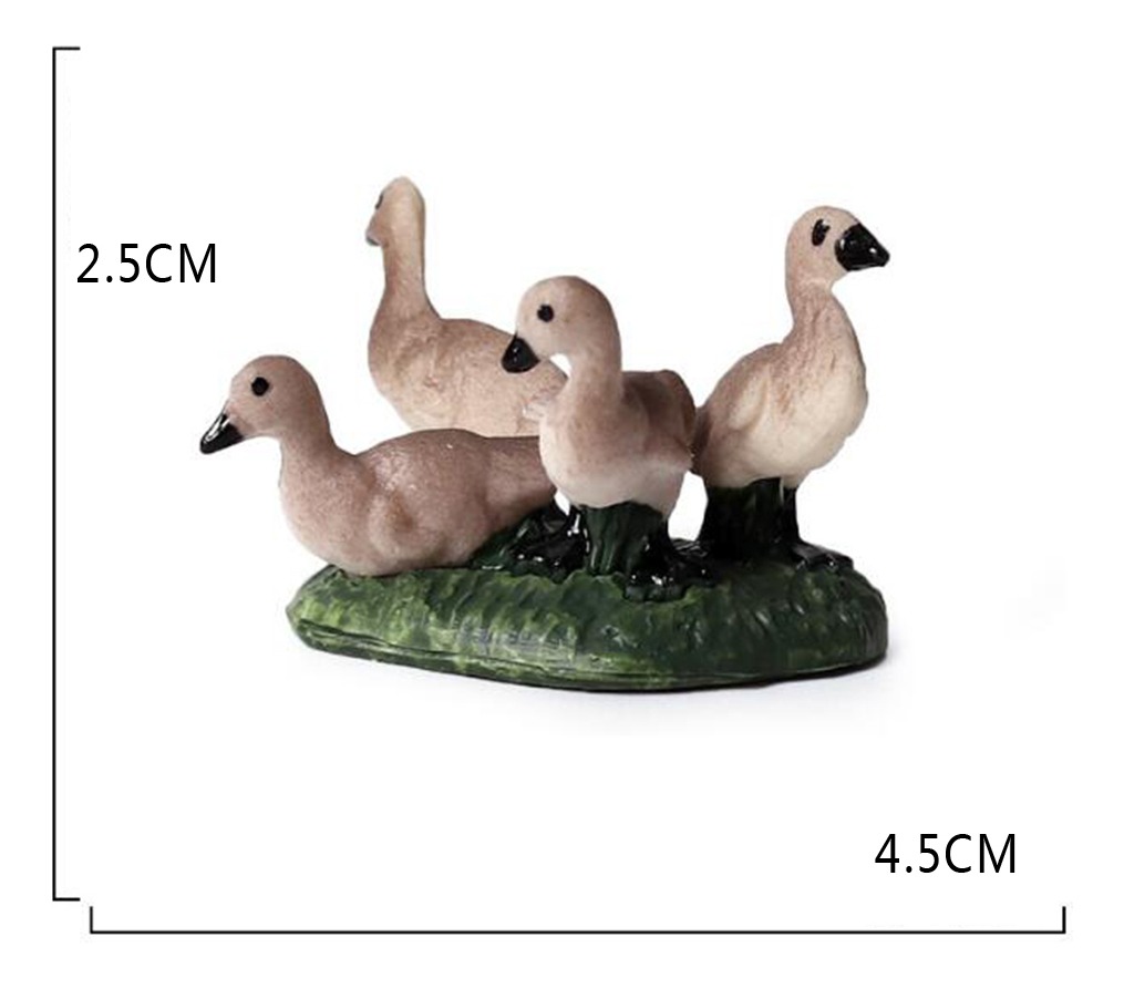 Wilflife Modelo Ganso Conjunto Modelo Animal Figura Presente - Imagem 2