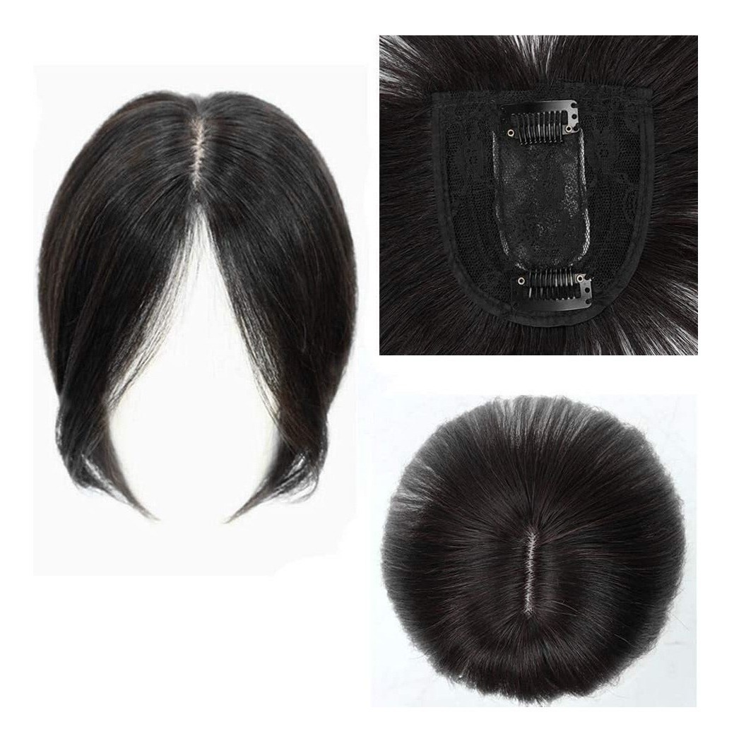 Peruca De Cabelo Humano Topper, Moldada Na Frente E - Imagem 7