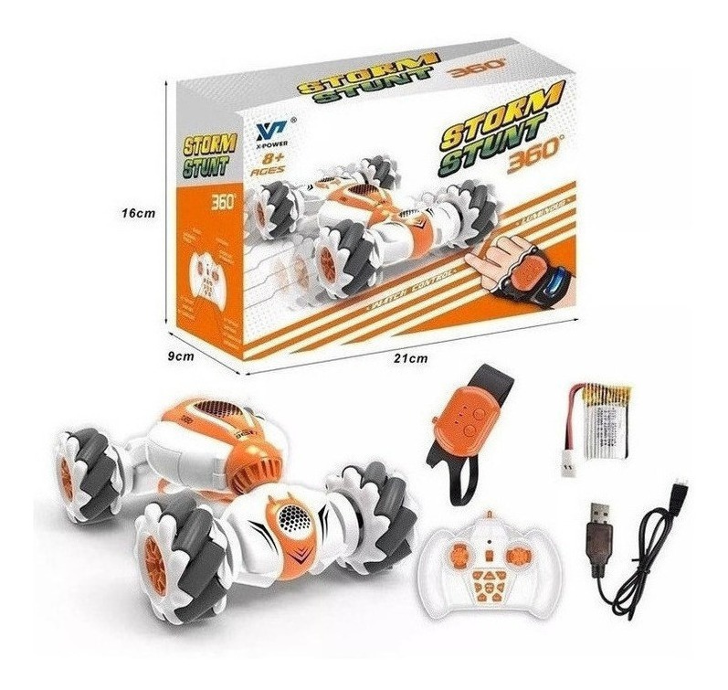 Carro Stunt Rc Mão Gestos Acrobáticos Sensores Veículos - Imagem 2