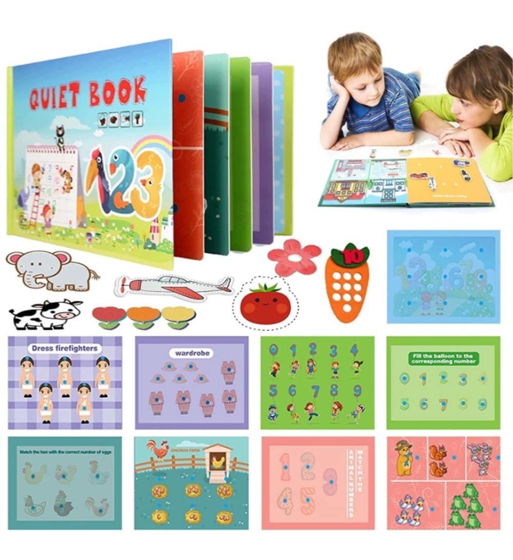 Livro Interativo Montessori: Livro Silencioso Para Crianças - Imagem 13