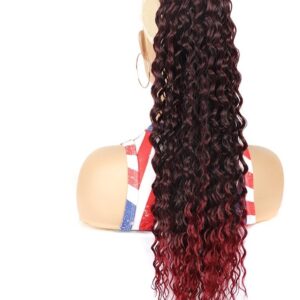 60cm Peruca Fibra Crespa Cabelo Peruca De Peruca Afro Cachea