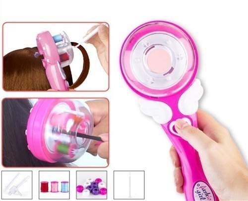 Brinquedo De Trançado De Cabelo Mágico Infantis Beleza - Imagem 3