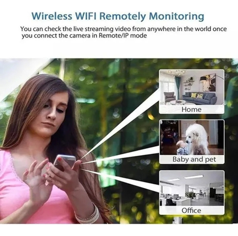 Mini Câmera Wi-fi Sem Fio 1080p Vigilância Noturna Segura - Imagem 4