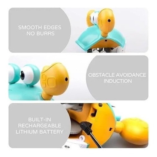 Caranguejo Sensorial De Brinquedo Sensorial Para Bebês X - Imagem 5