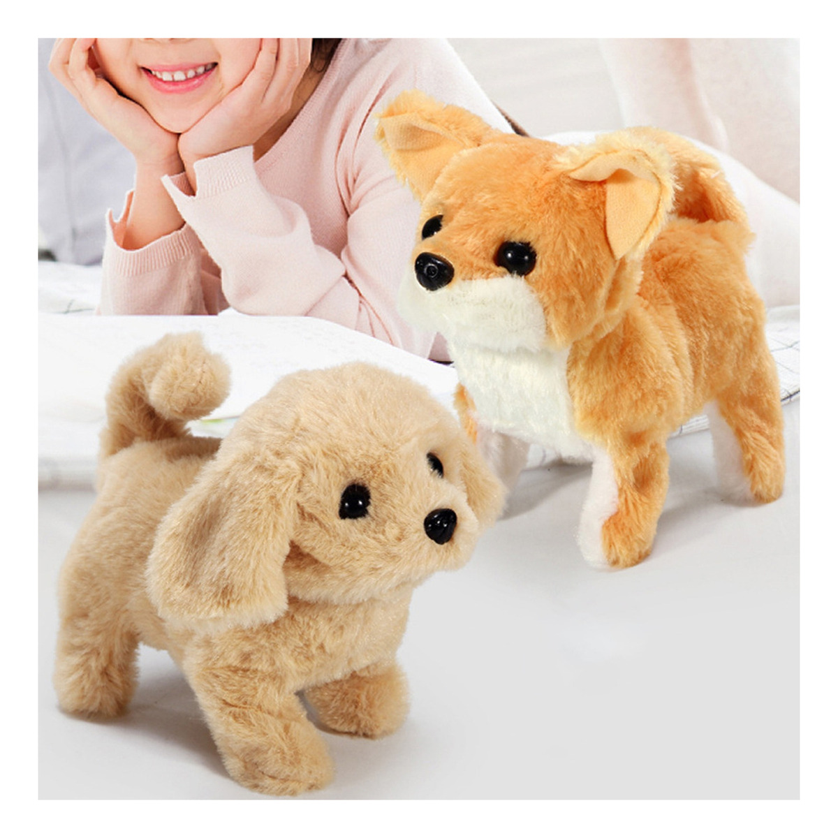 Brinquedo De Pelúcia Para Meninos, Andando, Latindo, Cachorr - Imagem 3