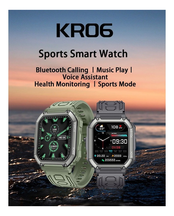 Smartwatch Masculino Para Esportes Militares Táticos - Imagem 2