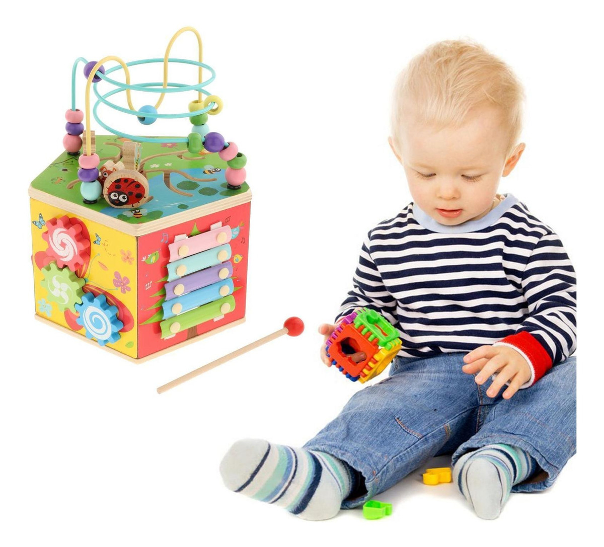 Cubos De Atividades Montessorianas Brinquedos De - Imagem 17