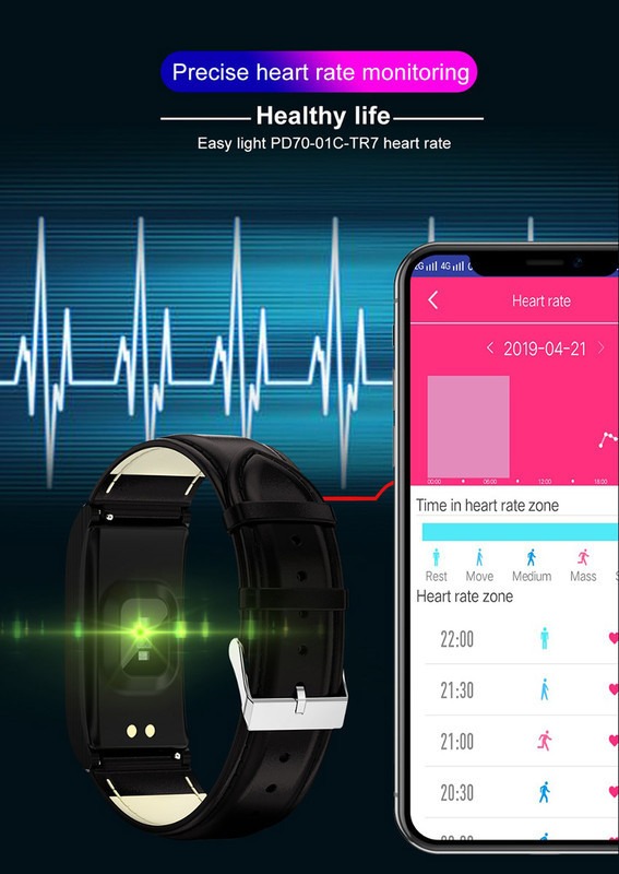 Para Xiaomi Huawei Smartwatch Smartwatch M - Imagem 6