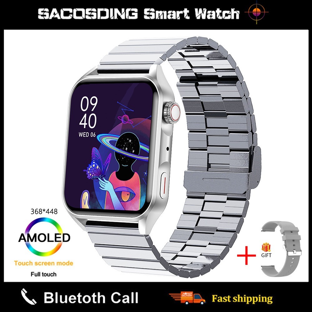 Relógio Inteligente Amoled Nfc Bluetooth Chamada Homem - Imagem 27
