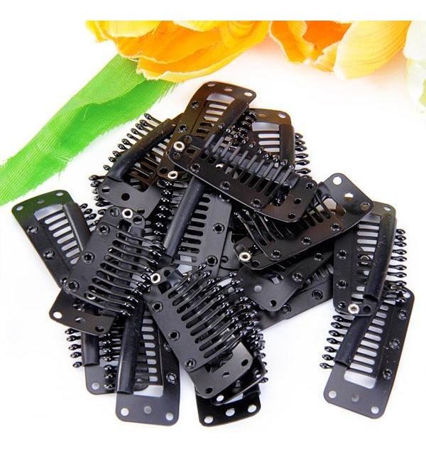 Grampos Pretos 36mm Do Da Pressão De 40 Pces Para A Peruca - Imagem 5