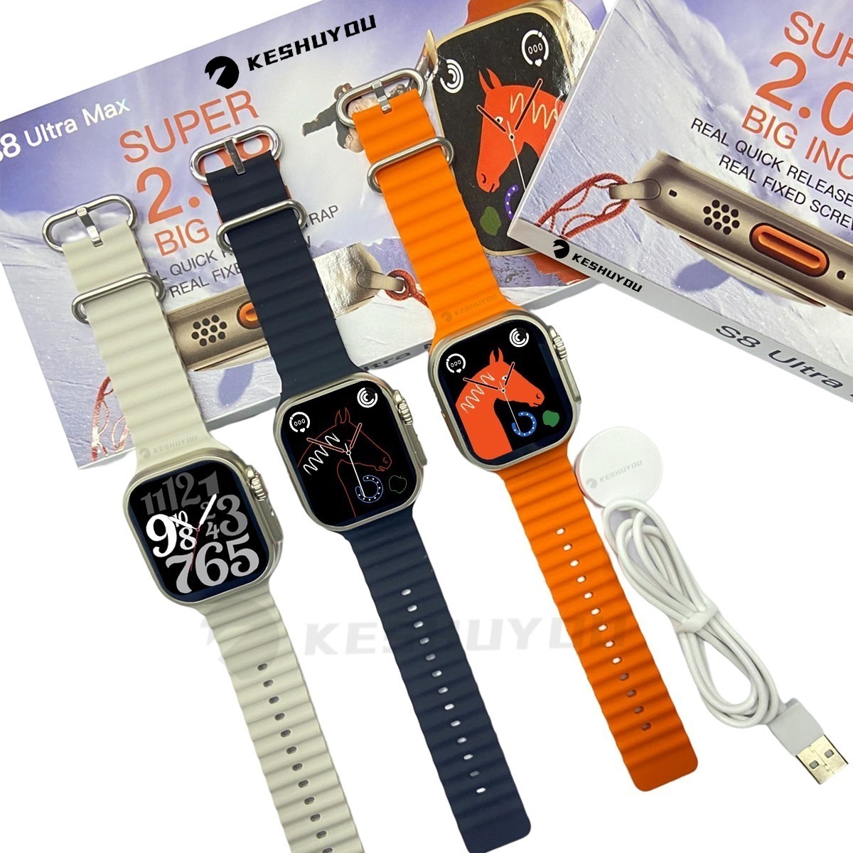 Smartwatch S8 Ultra Max 49 Mm 2.08 Nfc Série 8 Nfc - Imagem 9