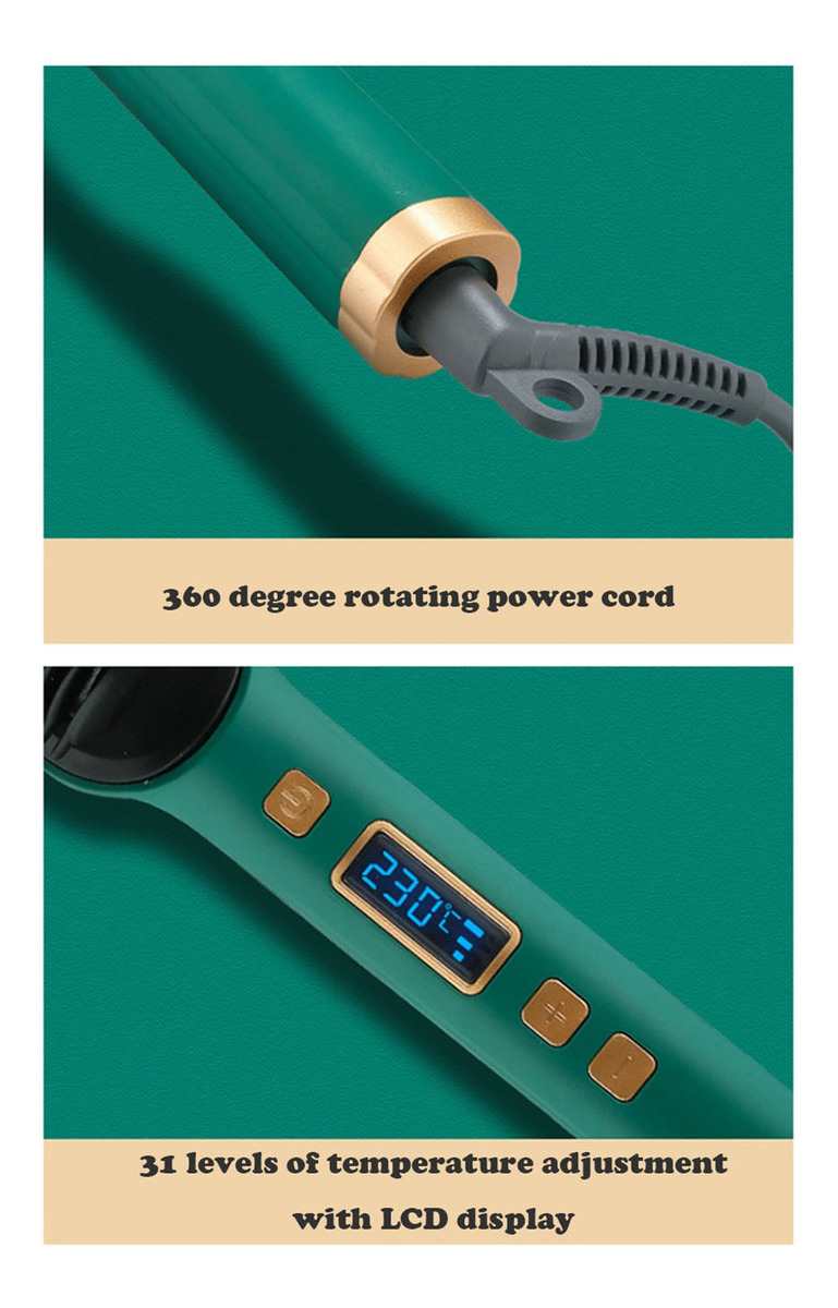 Escova De Alisamento 2 In1 Visor De Temperatura Ajustável - Imagem 8