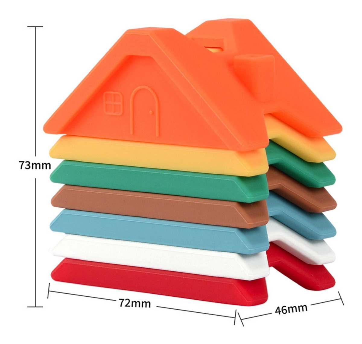 De Empilhamento De Silicone Criativos Pré-escolares Blocos - Imagem 46